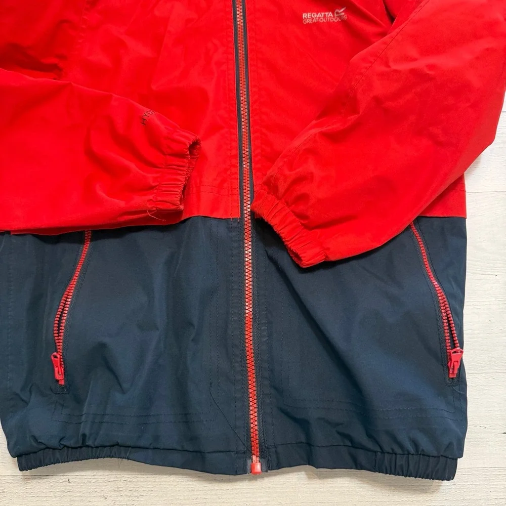 Regatta Great Outdoors kids red navy rain waterproof jacket 11/12‎